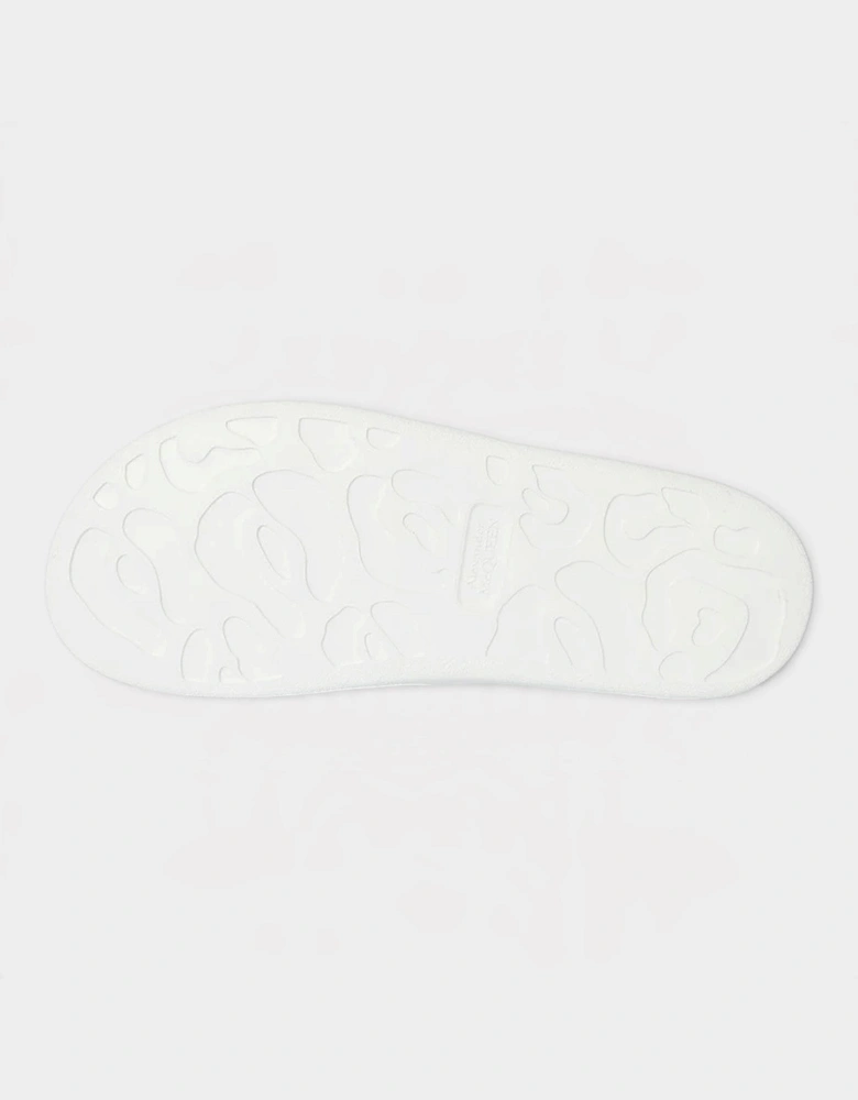 Logo Pool Slides White Black