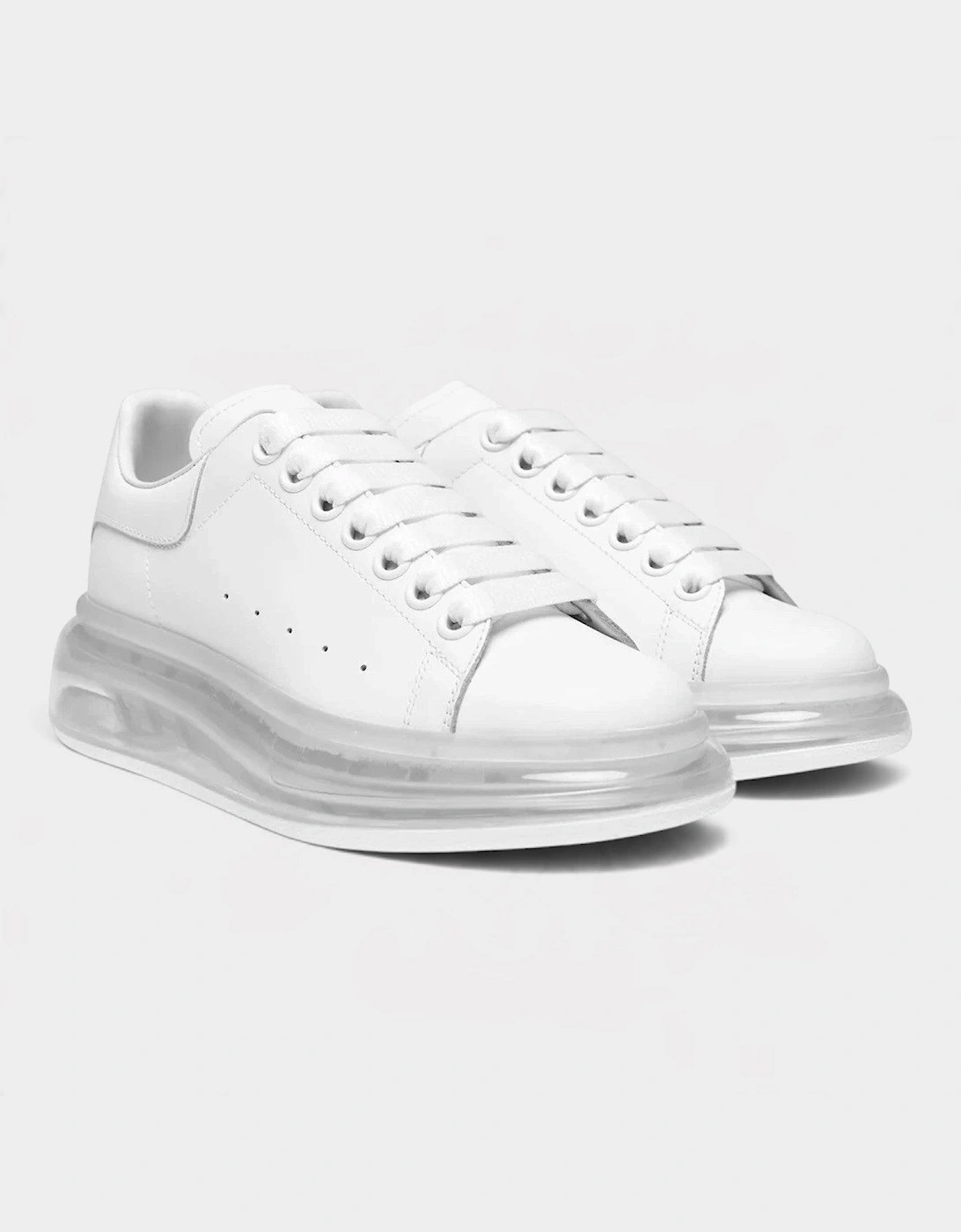 Oversized Sneaker Clear Sole White