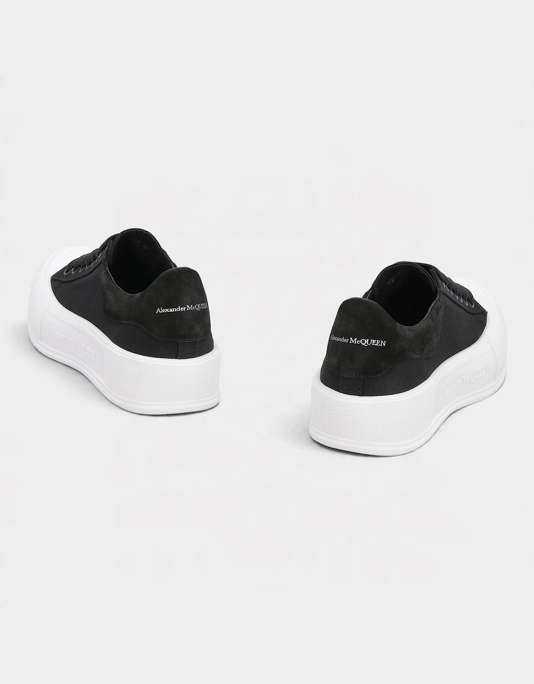 Deck Plimsoll Low Black White