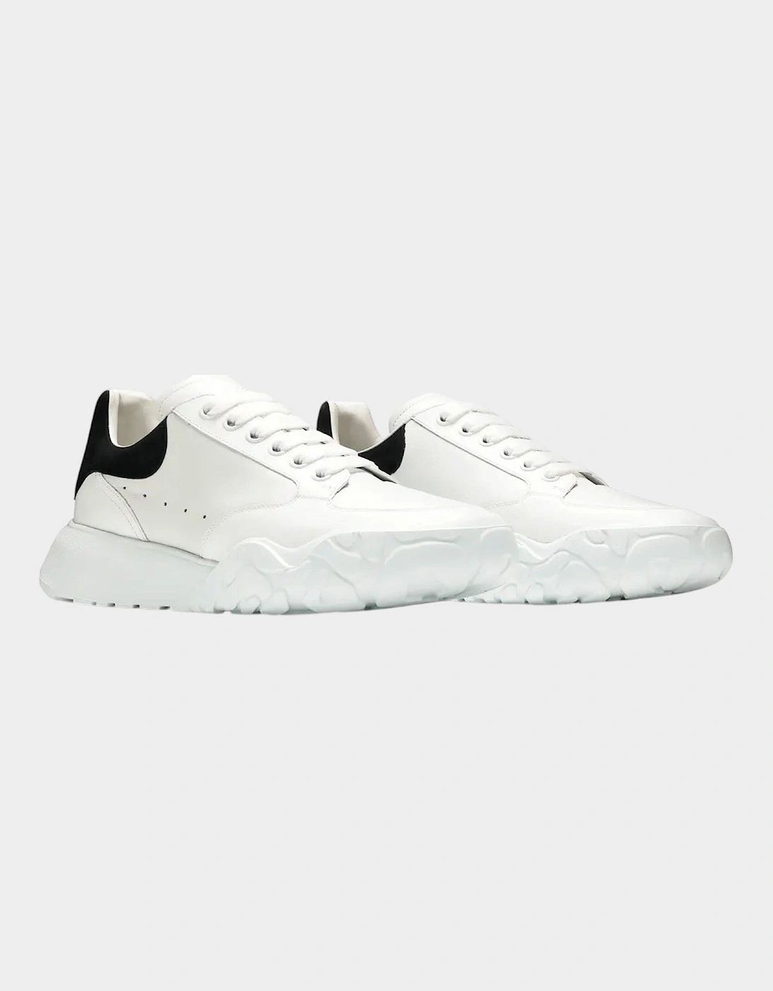 Oversized Court Trainer White Black