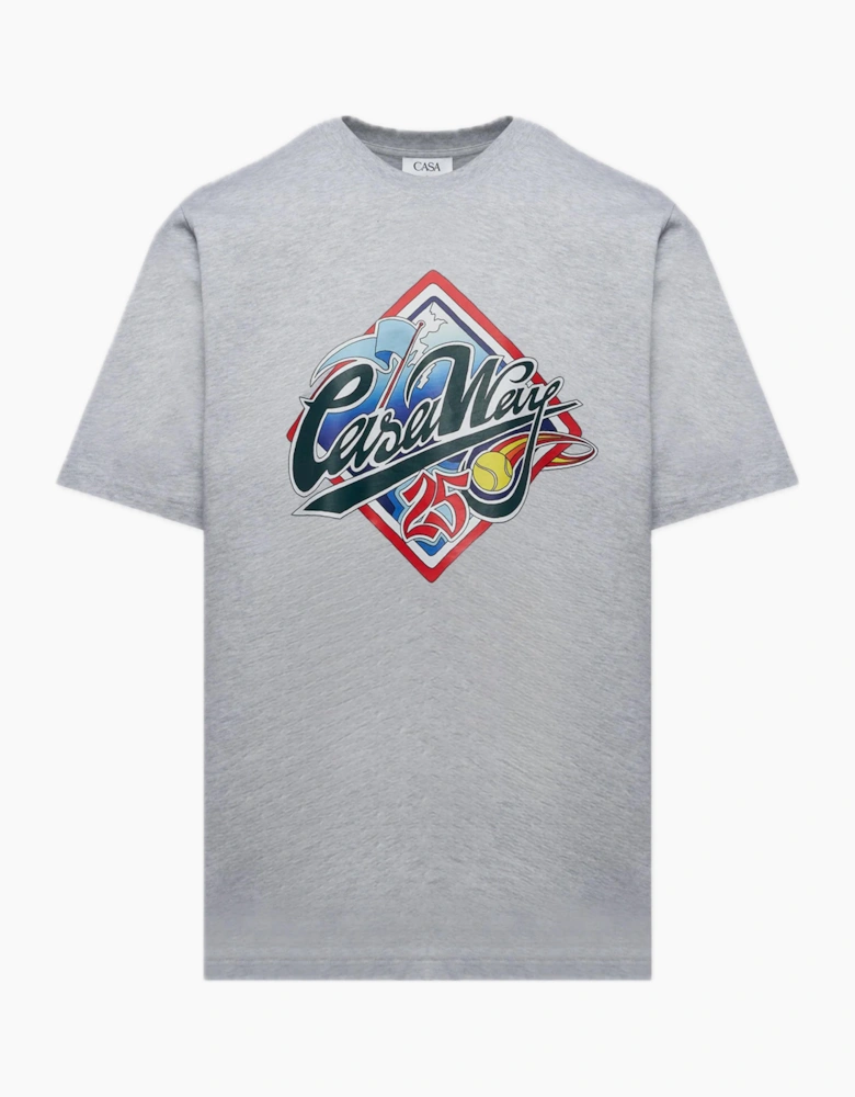 CASABLANCA CASA WAY WORLD SERIES TEE GREY
