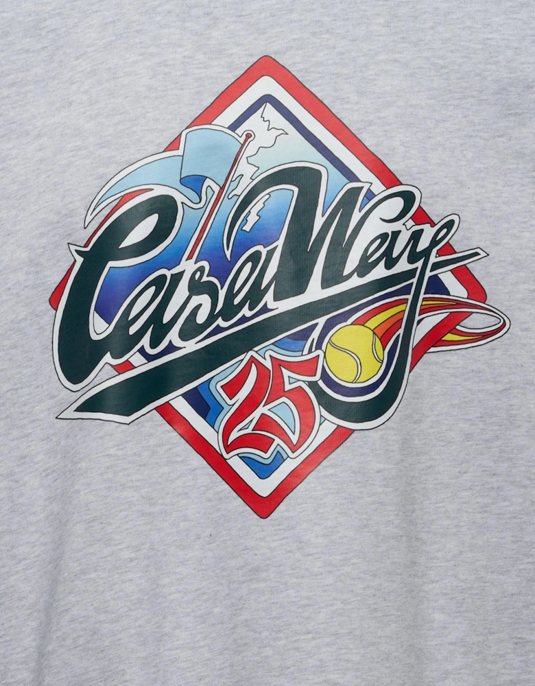 CASABLANCA CASA WAY WORLD SERIES TEE GREY