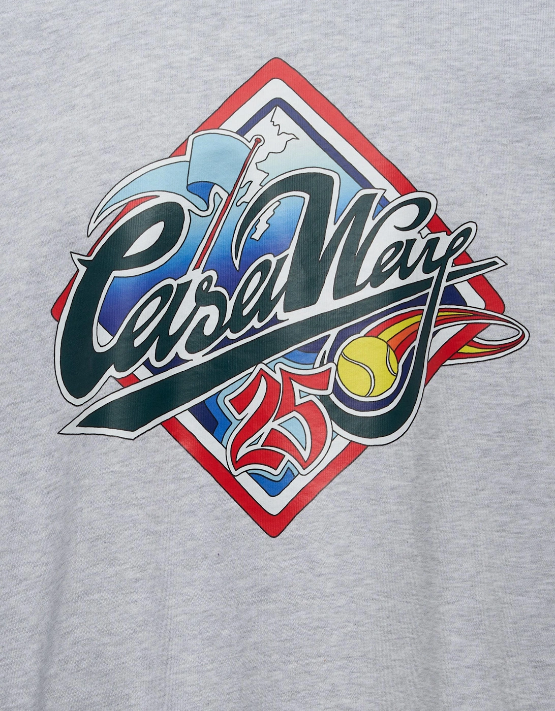 CASABLANCA CASA WAY WORLD SERIES TEE GREY