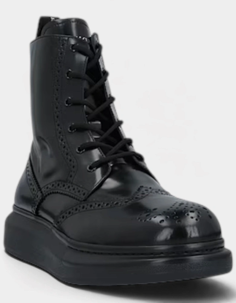 Hybrid Brogue Boot Black