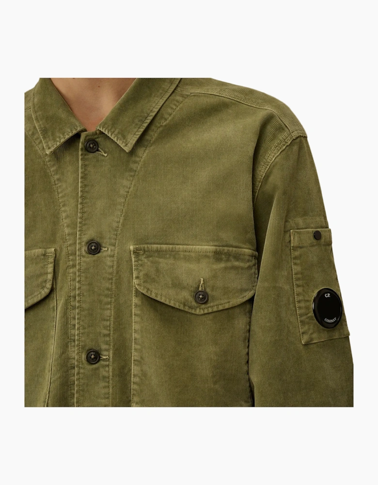 Stretch Corduroy Lens Overshirt