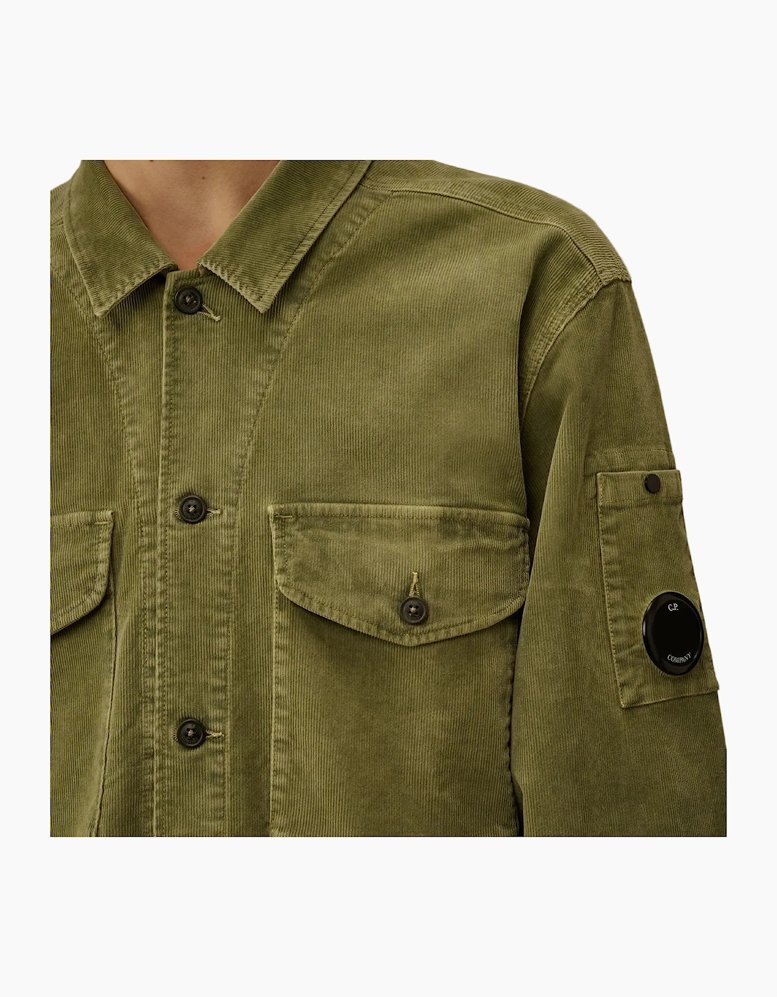 Stretch Corduroy Lens Overshirt
