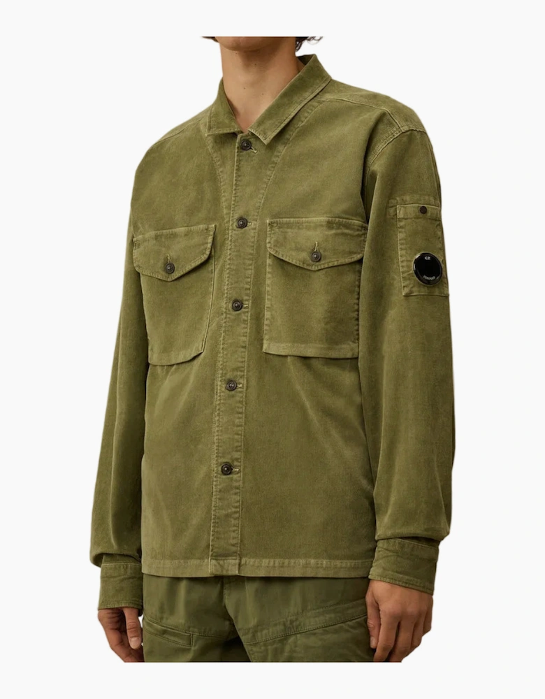 Stretch Corduroy Lens Overshirt