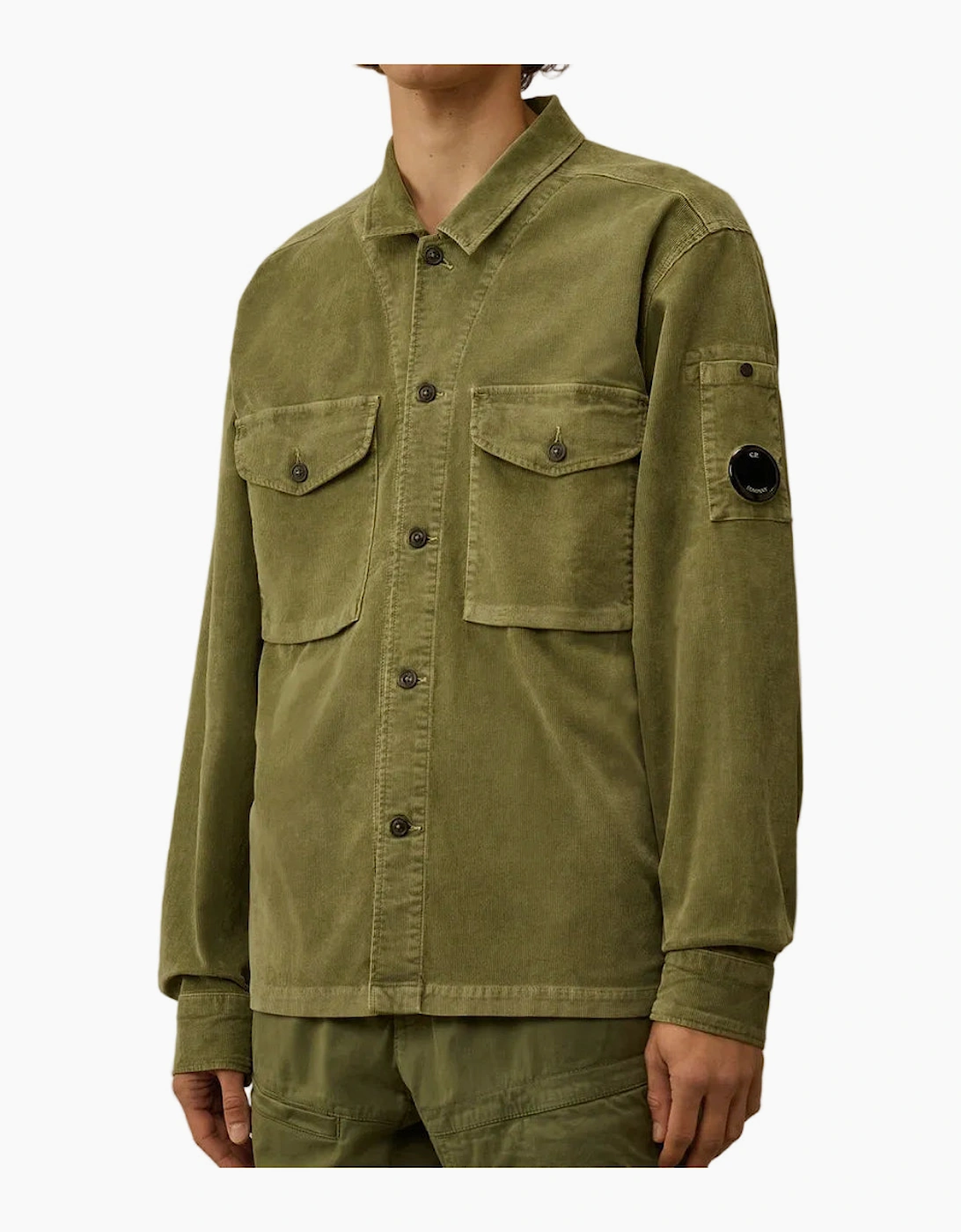 Stretch Corduroy Lens Overshirt