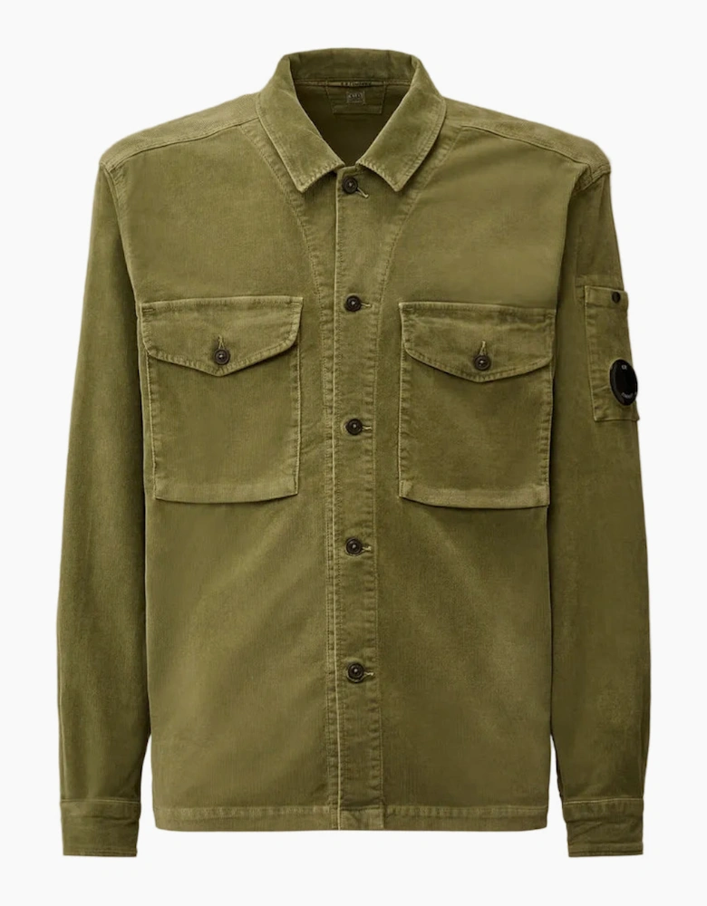 Stretch Corduroy Lens Overshirt