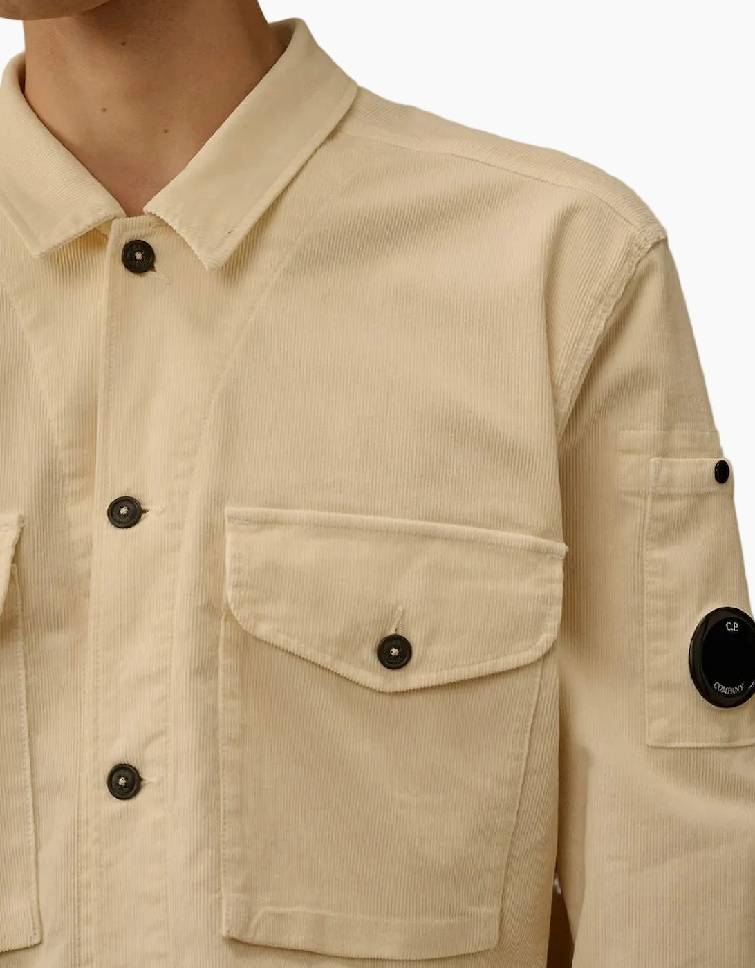 Stretch Corduroy Lens Overshirt