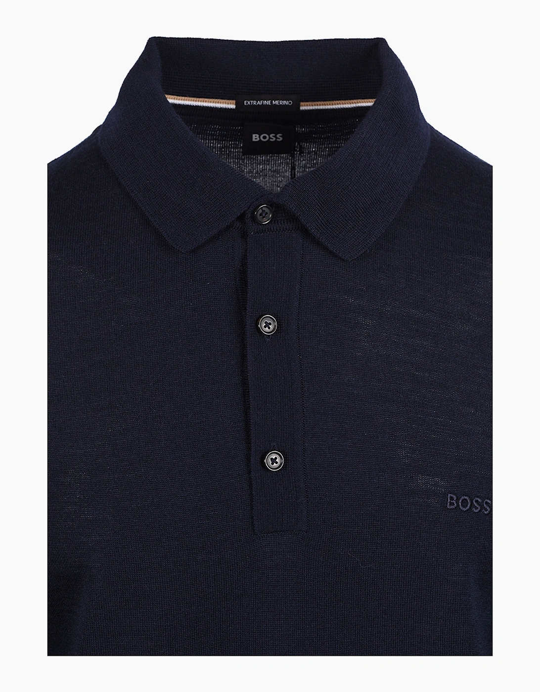 Boss Black BOSS H LANCIONE KNITTED POLO DARK BLUE