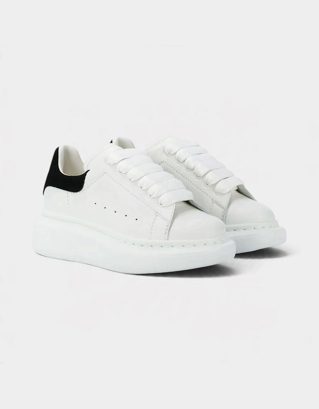 Oversized Sole Sneakers White Black Kids