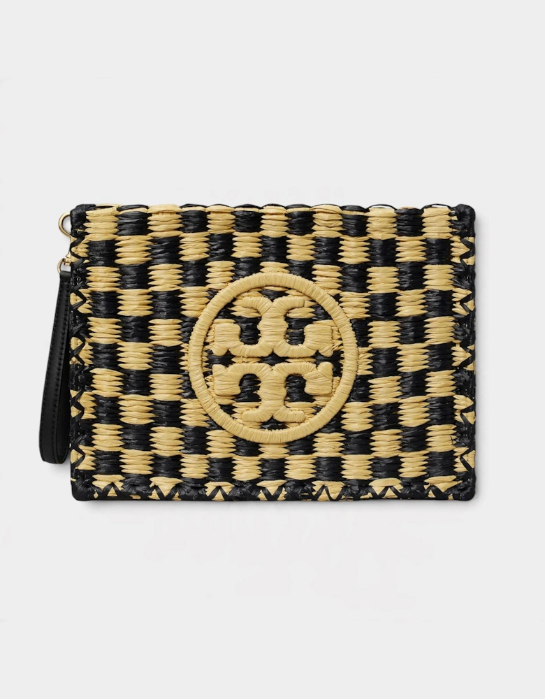 Ella Crochet Raffia Pouch