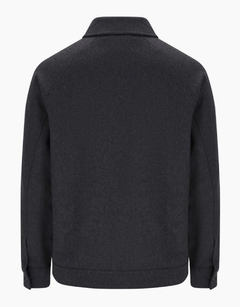 Sergio Tacchini Rico Melton Jacket - Charcoal Marl Grey