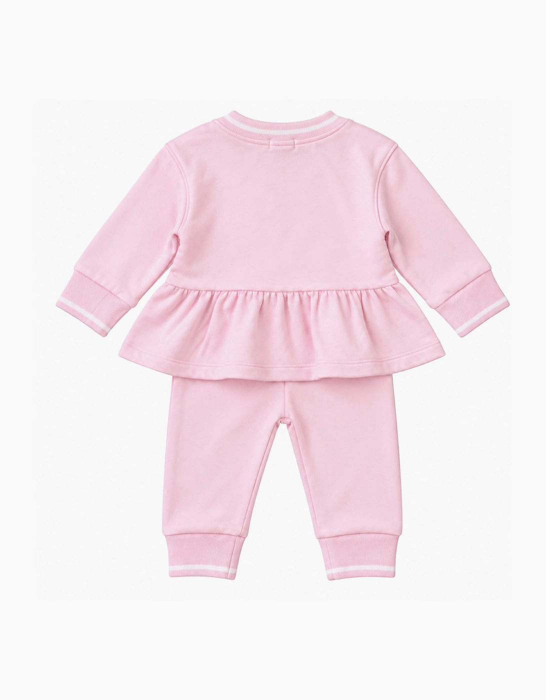 Girls Pale Pink Teddy Tracksuit