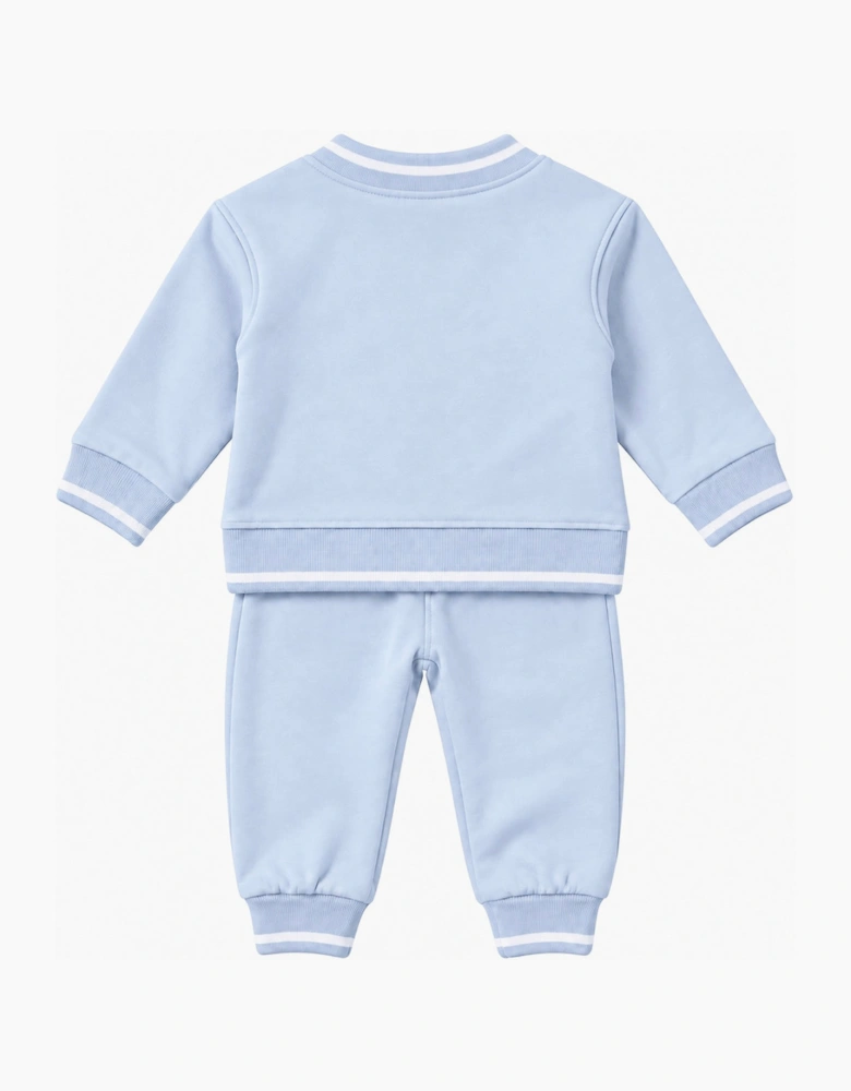 Boys Pale Blue Teddy Tracksuit