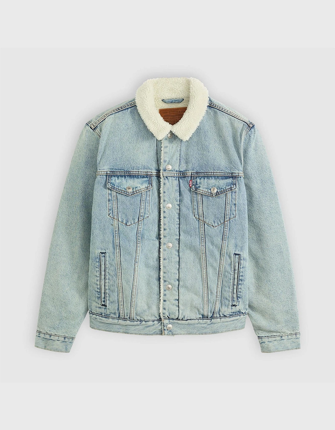 Levis Men's Type 3 Sherpa Denim Jacket - Kentucky Blue - L - Image 4