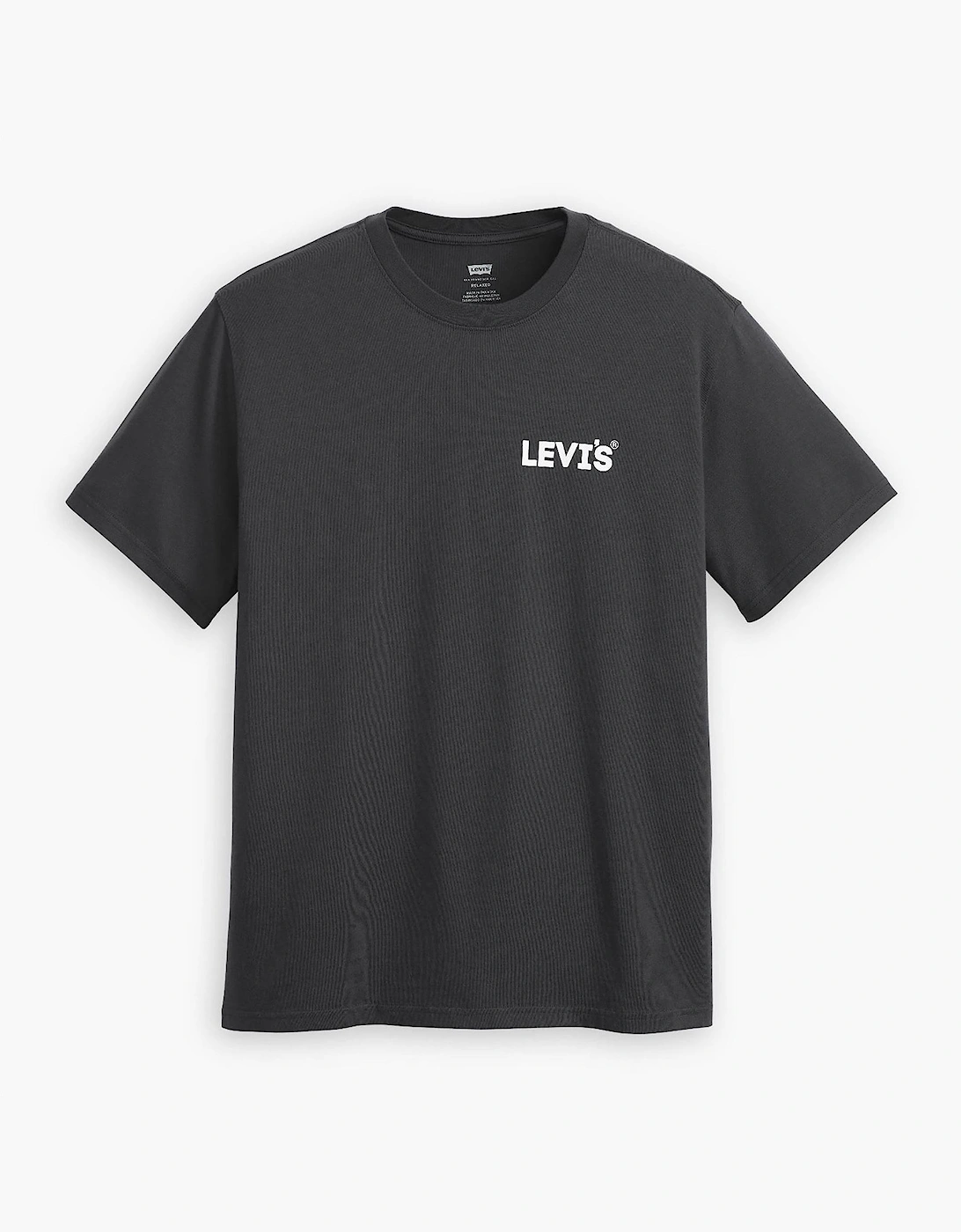 Levis Men's Black Headline Logo Cotton Short-Sleeve Oversized-Fit T-Shirt in Size XL, Sports Direct - Image 3
