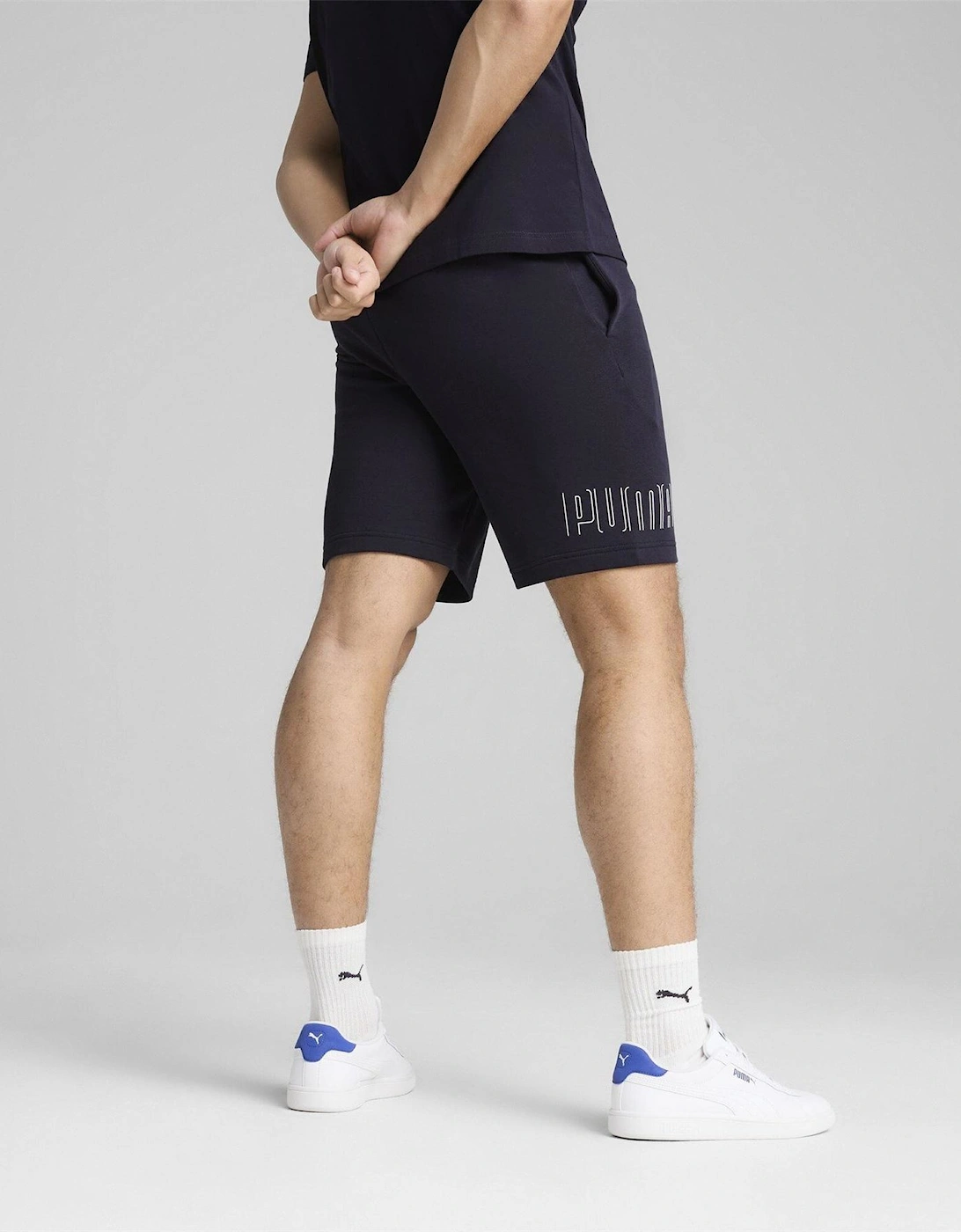Sport Lettering Jogger Shorts with Elasticated Waistband