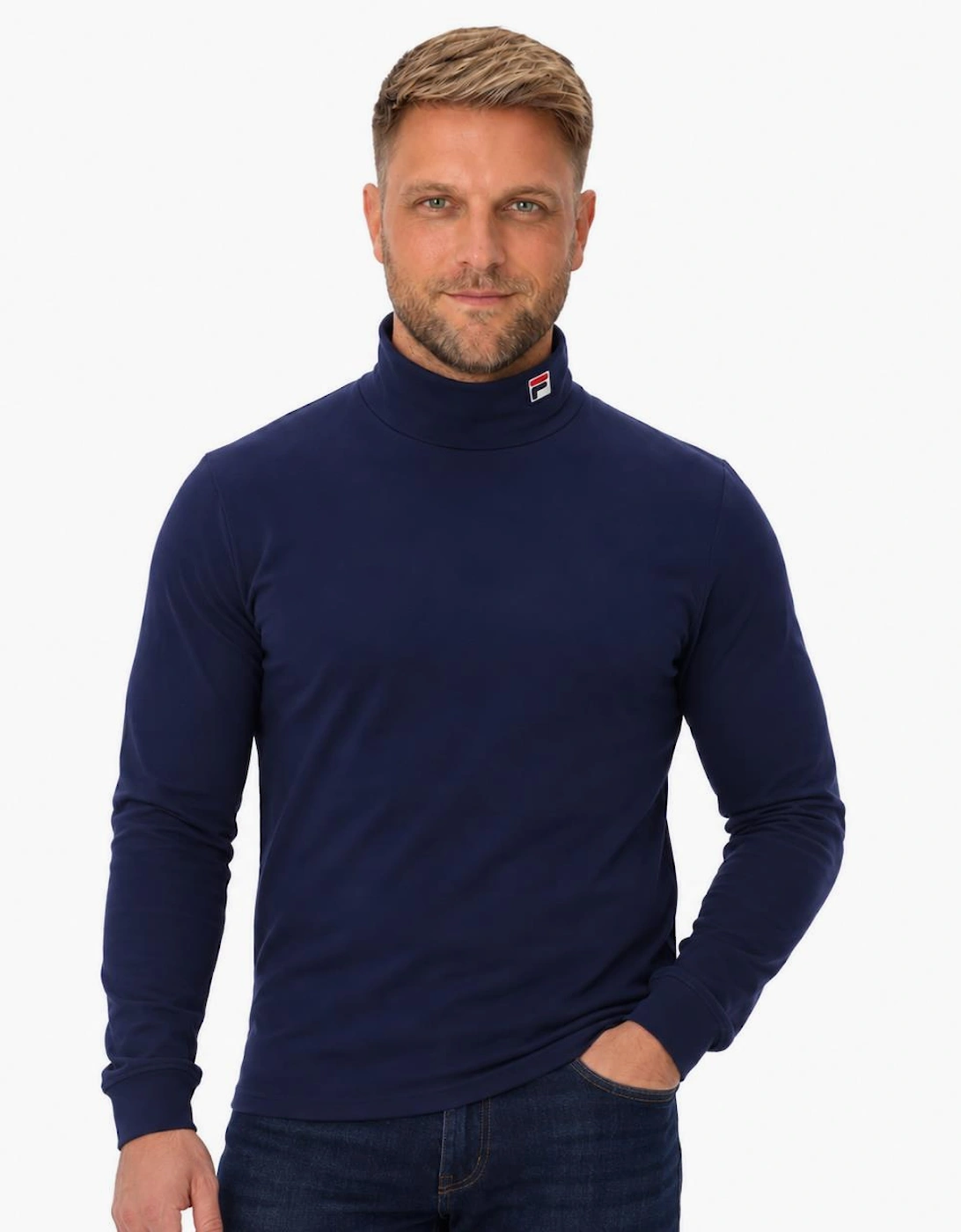 Fila 19th Classic Roll Neck T-Shirt Fila Navy