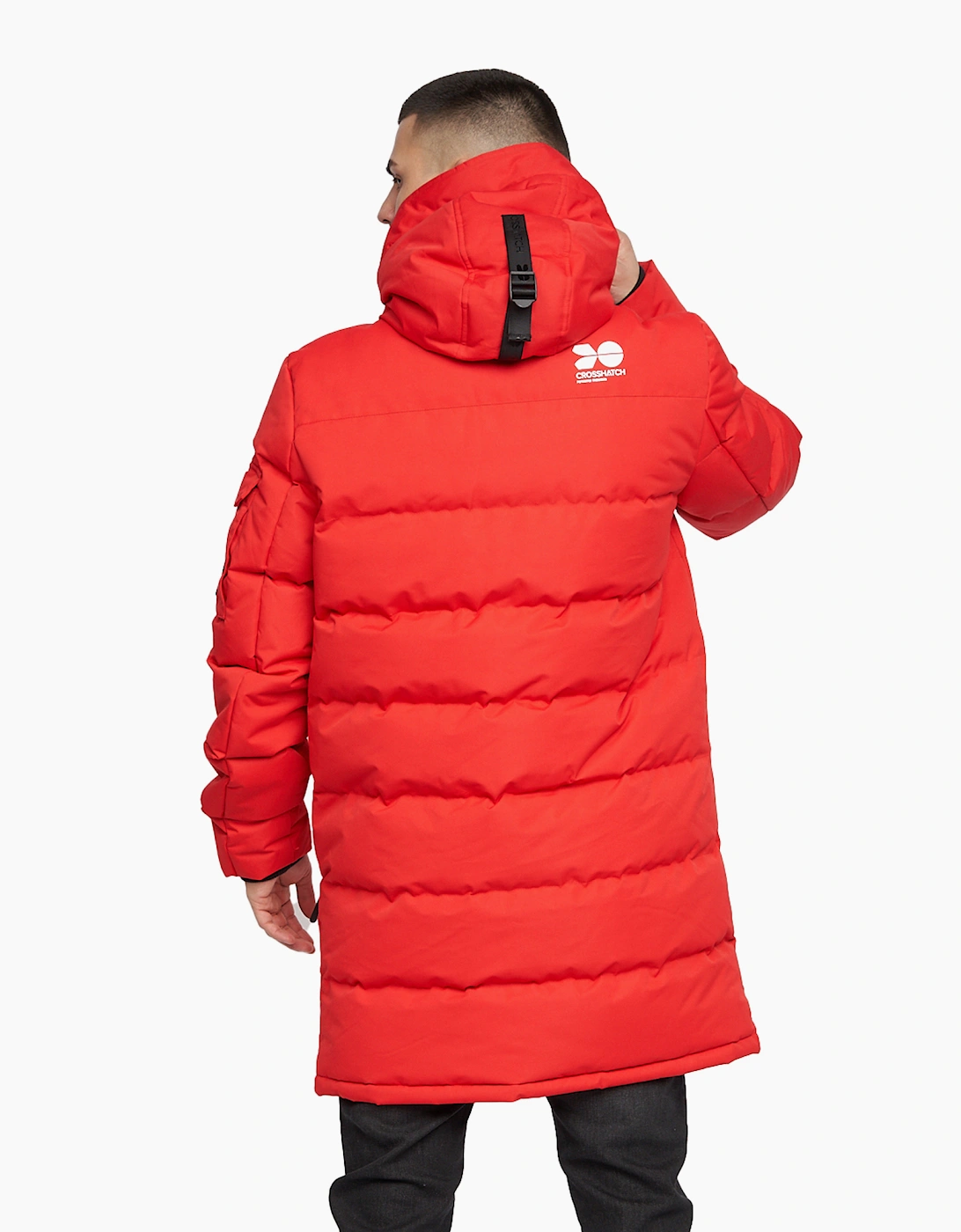 Crosshatch Mens Milwaka Long Padded Jacket