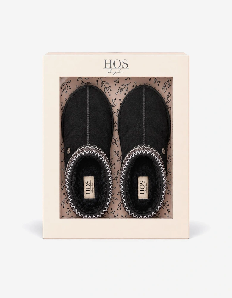 HOS Sheepskin BELLA Womens Mules Black