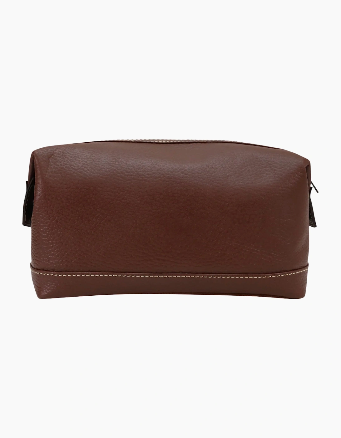 Sophos Attire Leather Wash Bag BROWN
