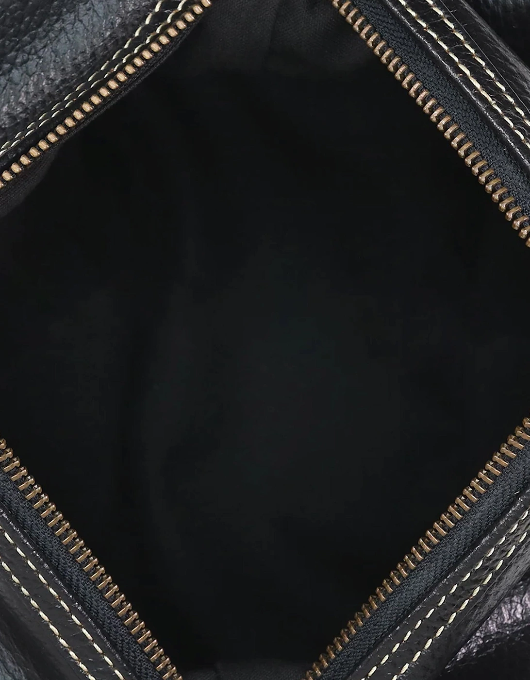 Sophos Attire Leather Wash Bag BLACK