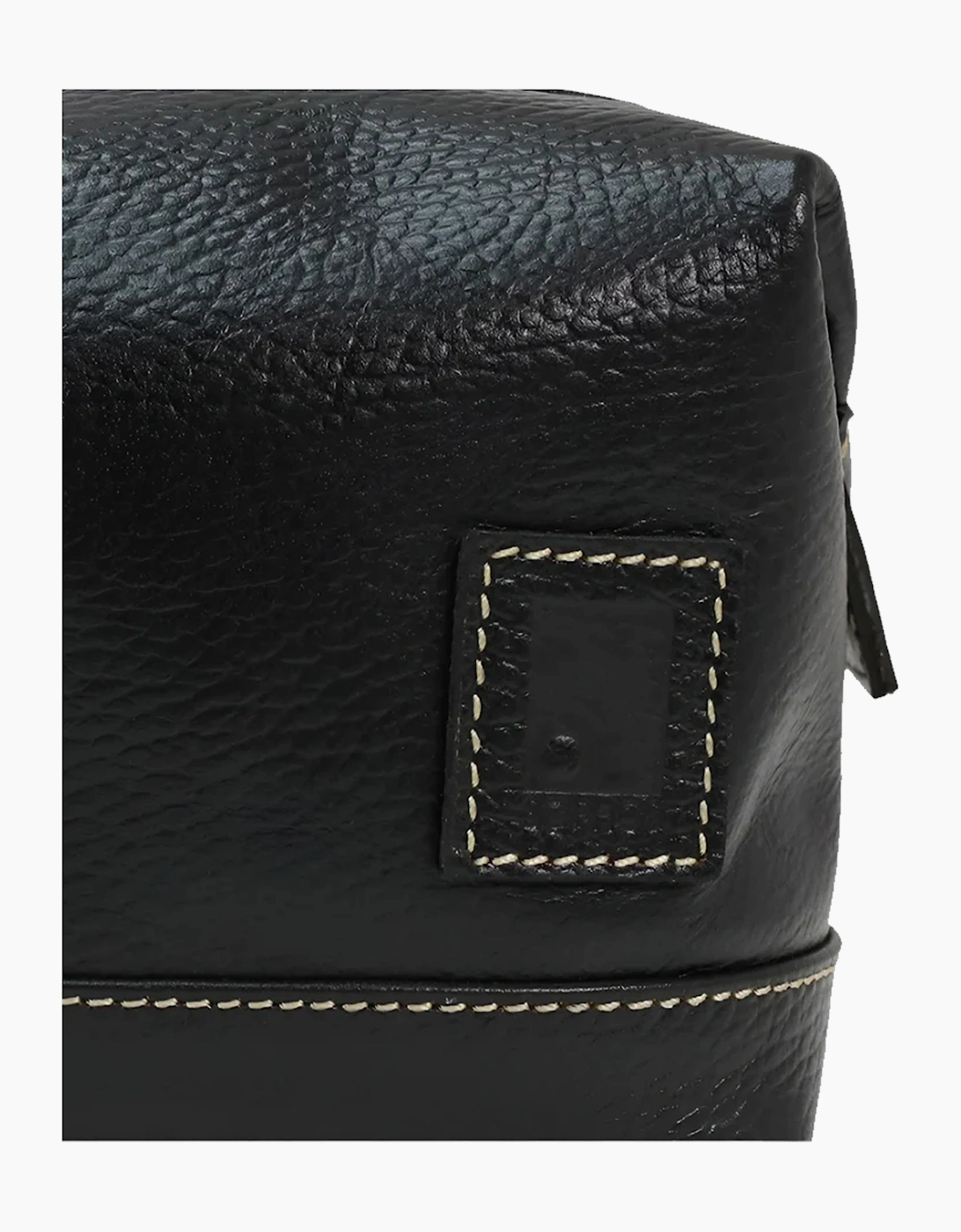 Sophos Attire Leather Wash Bag BLACK