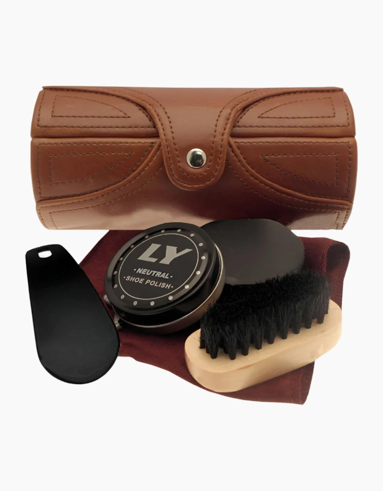 Sophos Travel Shoe Care Kit BROWN