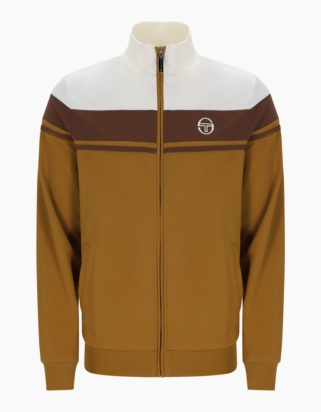 Sergio Tacchini Golden/Brown Damarindo Track Top Jacket Gardenia/Potting Soil/ - M - Image 4