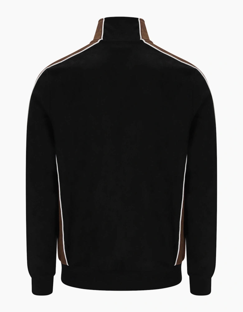 SERGIO TACCHINI CONTRASTO TRACK TOP BLACK/POTTING SOIL/GARDENIA