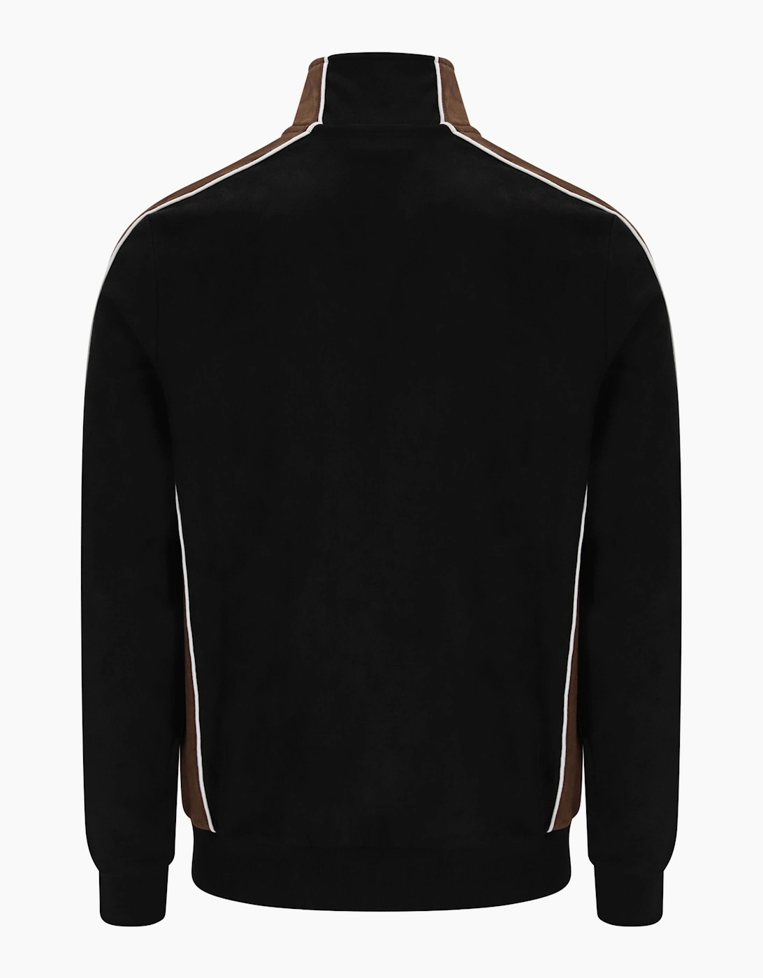 SERGIO TACCHINI CONTRASTO TRACK TOP BLACK/POTTING SOIL/GARDENIA