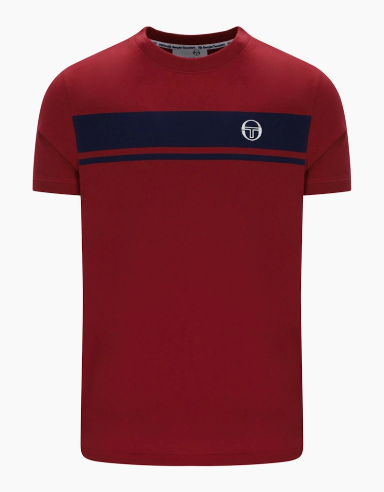 SERGIO TACCHINI MASTER T-SHIRT MERLOT/MARITIME BLUE