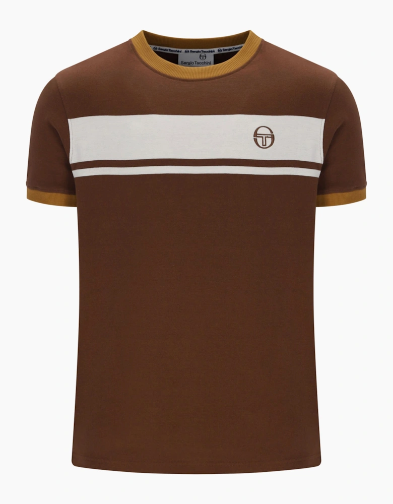 SERGIO TACCHINI MASTER T-SHIRT POTTING SOIL/GARDENIA/GOLDEN BROWN