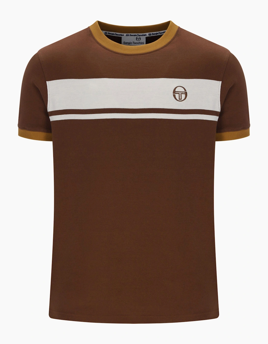 SERGIO TACCHINI MASTER T-SHIRT POTTING SOIL/GARDENIA/GOLDEN BROWN
