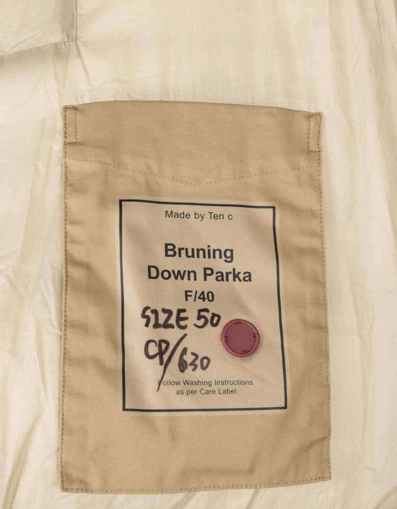 Relaxed Fit Bruning Down Parka