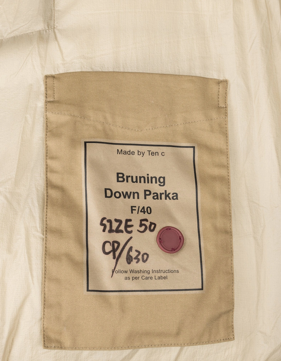 Relaxed Fit Bruning Down Parka