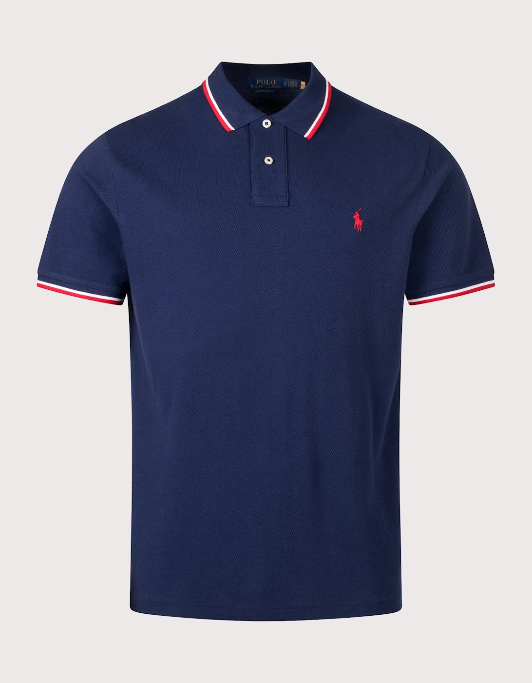 Custom Slim  Fit Mesh Polo Shirt