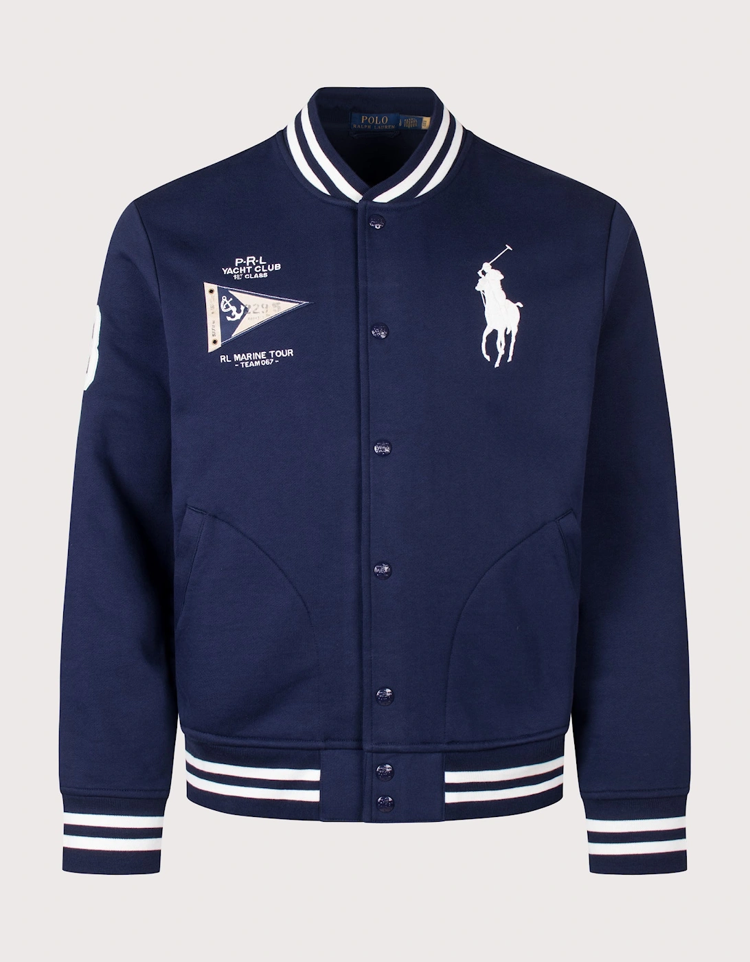 Classic Fit Big Pony Fleece Baseball Jacket