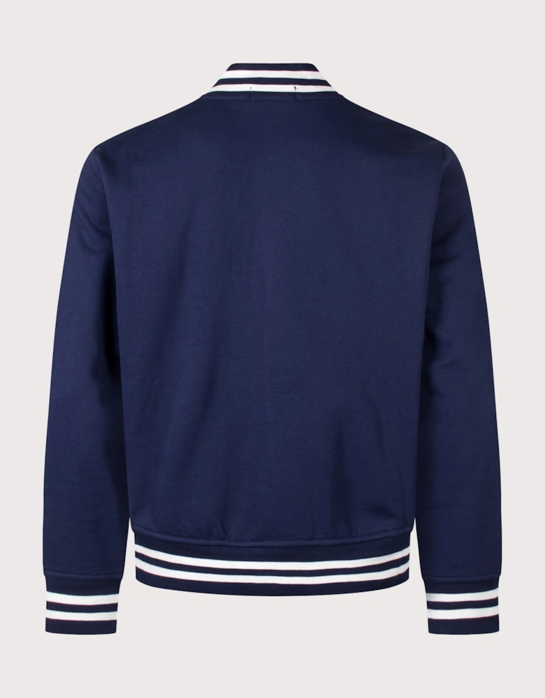 Classic Fit Big Pony Fleece Baseball Jacket