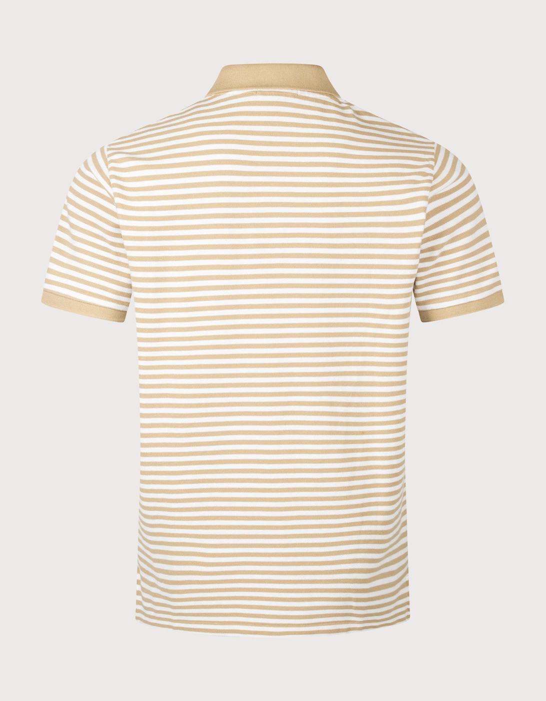 Custom Slim Fit Striped Mesh Polo Shirt
