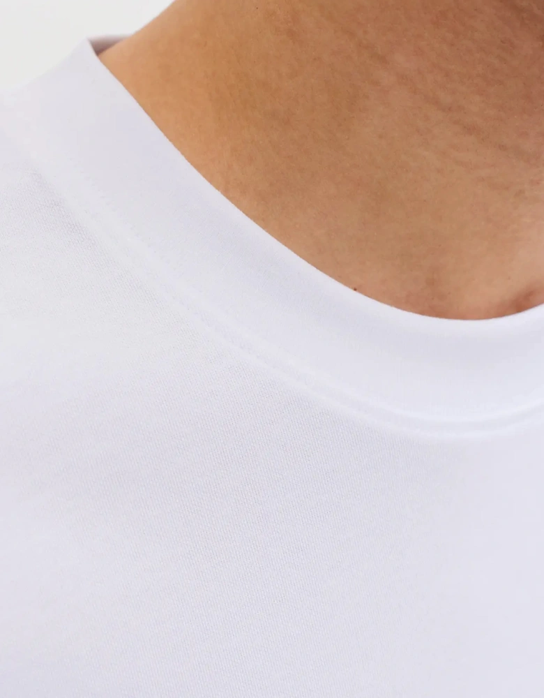 Jack & Jones JJEBarron T-Shirt Short Sleeve Crew Neck WHITE