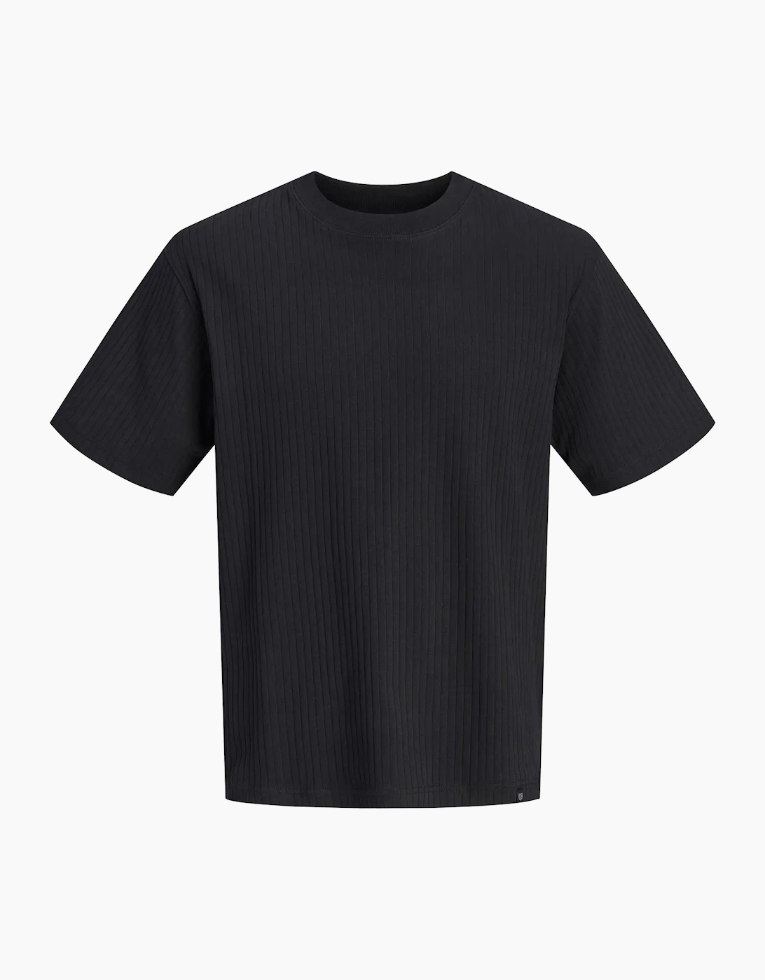 Jack & Jones JPRBLANICHOLAS Short Sleeve T-Shirt Ribbed BLACK