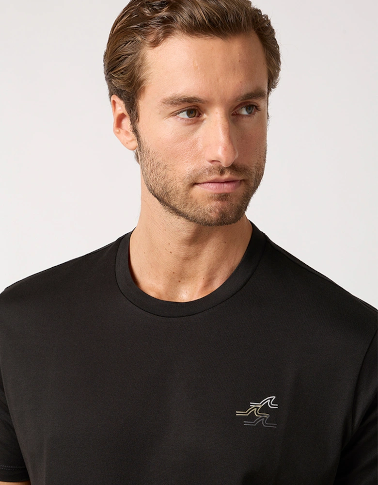Paul & Shark Wave Shark Logo Cotton T-Shirt