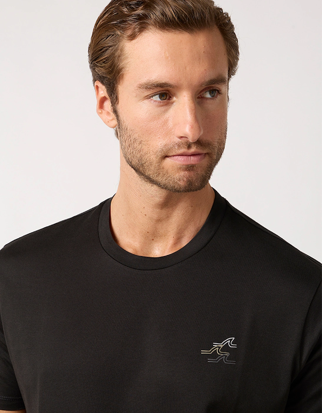 Paul & Shark Wave Shark Logo Cotton T-Shirt