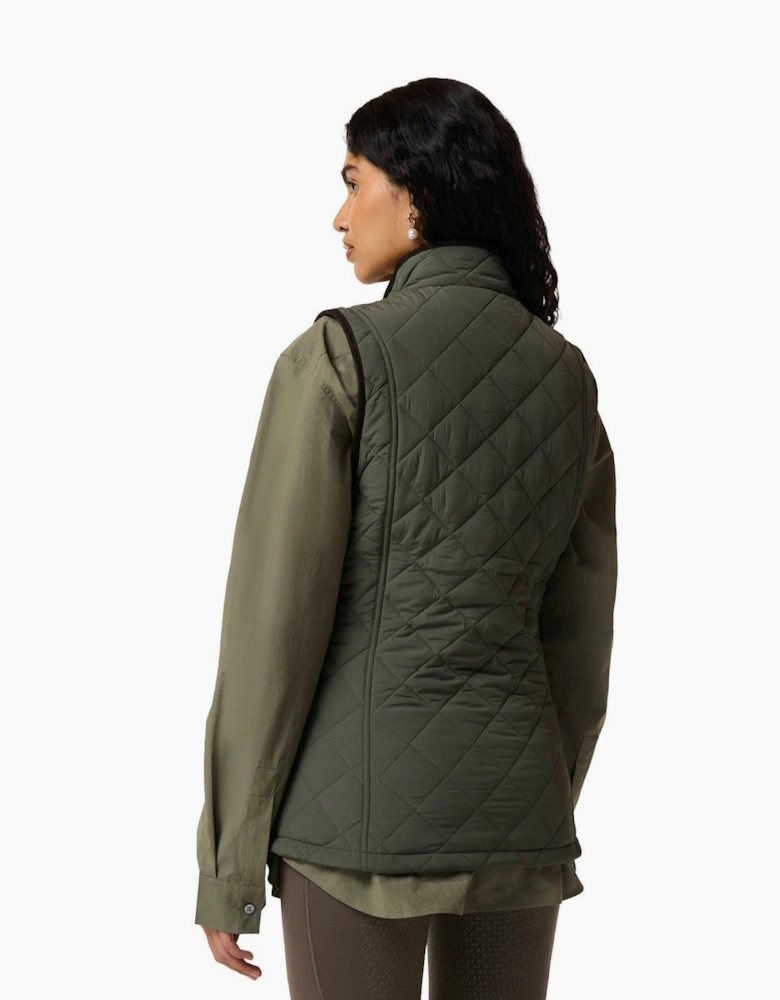 Hunter Original Short Quilted Women's Green Gilet