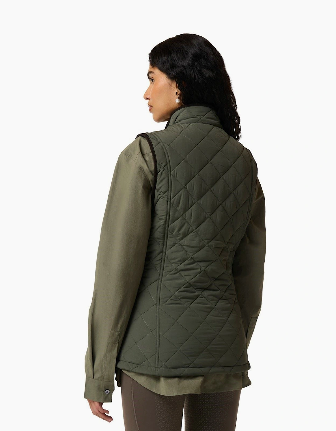 Hunter Original Short Quilted Women's Green Gilet