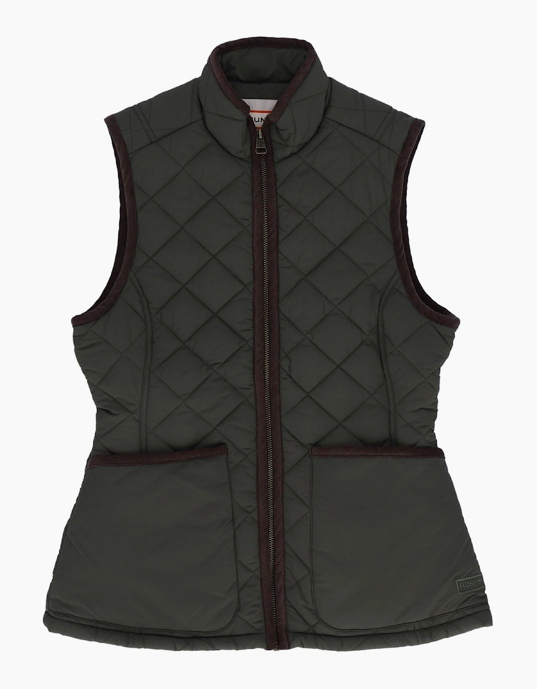 Hunter Original Short Quilted Women's Green Gilet