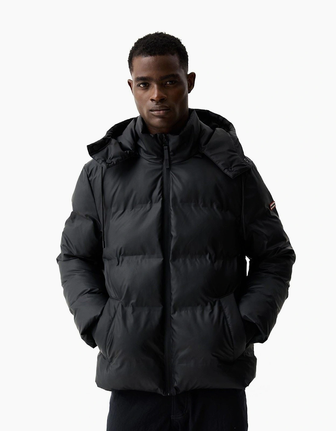 Men's Hunter Wiley Puffer Jacket Men's Black Puffer Jacket - Size: 40/Regular